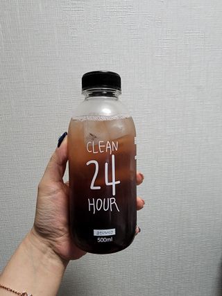 클린24시간 1BOX(5포) + 전용보틀(500ml) — 5점을 준 리뷰어가 2022년 8월 올린 사용 사진