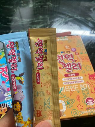 다나음 셀렌에 빠진 아연면역젤리 열대과일맛+사과맛 — 5점을 준 리뷰어가 2021년 3월 올린 사용 사진