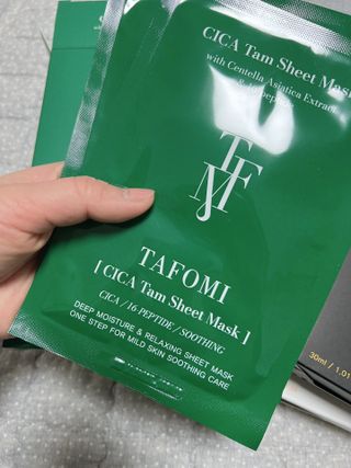 타포미 시카 탐 시트 마스크 27ml — 5점을 준 리뷰어가 2023년 2월 올린 사용 사진