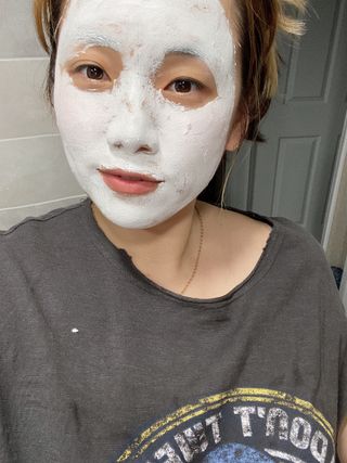리더스코스메틱 리더스 밀크 스폰지 마스크 — 4점을 준 리뷰어가 2021년 8월 올린 사용 사진