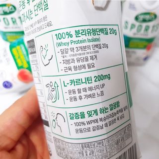 셀렉스스포츠 셀렉스 스포츠 웨이 프로틴 복숭아_ 330ml x 12팩 — 4점을 준 리뷰어가 2021년 11월 올린 사용 사진