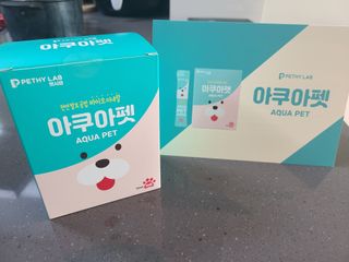 펫시랩 반려견용 액상 프리바이오틱스 아쿠아펫 — 5점을 준 리뷰어가 2021년 1월 올린 사용 사진