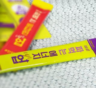아임오 편의점 신상 타파, 바로 짜먹는 3종 _ 에너지업X2ea, 비타민업X2ea, 허니앤업X2ea — 3점을 준 리뷰어가 2021년 11월 올린 사용 사진