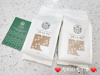 고림상점 풍부한 햇살과 바닷바람이 키우는 강화 교동 쌀 [백미1kg, 현미 1kg] 세트 — 5점을 준 리뷰어가 2021년 12월 올린 사용 사진