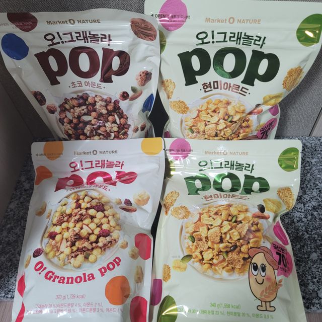 오!그래놀라팝 현미아몬드 리뷰 사진