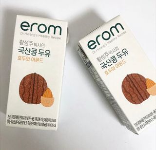 이롬 erom 황성주박사의 국산콩 두유 호두와 아몬드 — 5점을 준 리뷰어가 2020년 12월 올린 사용 사진