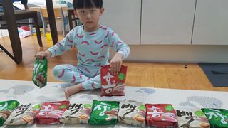 [풀무원] 자연은맛있다 정면, 백면, 홍면  세트 — 5점을 준 리뷰어가 2021년 4월 올린 사용 사진