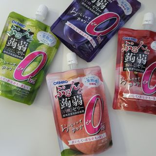 ORIHIRO 오리히로 곤약젤리 제로칼로리 130g 4종 4팩(맛별로 1팩씩) — 5점을 준 리뷰어가 2023년 1월 올린 사용 사진