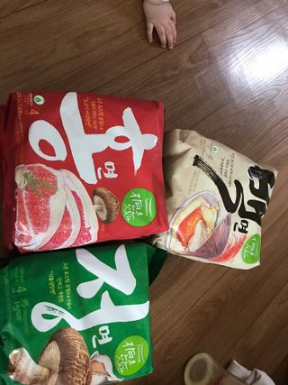 [풀무원] 자연은맛있다 정면, 백면, 홍면  세트 — 5점을 준 리뷰어가 2021년 4월 올린 사용 사진