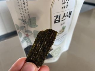 더빈트 와삭바삭 김스낵 — 5점을 준 리뷰어가 2023년 2월 올린 사용 사진