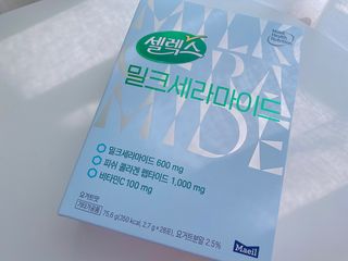셀렉스스포츠 셀렉스 밀크세라마이드 저분자피쉬콜라겐 28포 X 1박스 — 5점을 준 리뷰어가 2021년 6월 올린 사용 사진