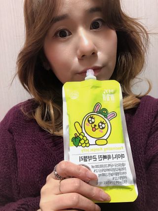 일동제약 마이니 마이니 쏙빠진 곤약젤리 — 5점을 준 리뷰어가 2021년 2월 올린 사용 사진