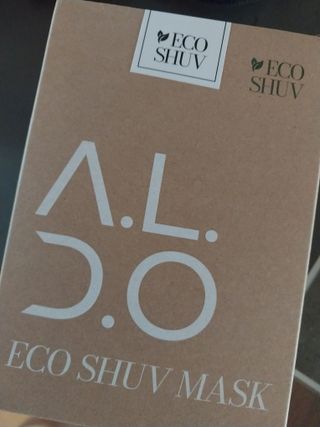 알도(A.L.D.O) 알도 에코슈브 주니어 마스크(중형) — 5점을 준 리뷰어가 2022년 9월 올린 사용 사진