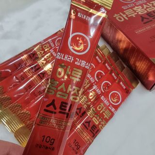 힘내라김홍삼 하루홍삼정스틱 10g x 10포 — 4점을 준 리뷰어가 2021년 3월 올린 사용 사진