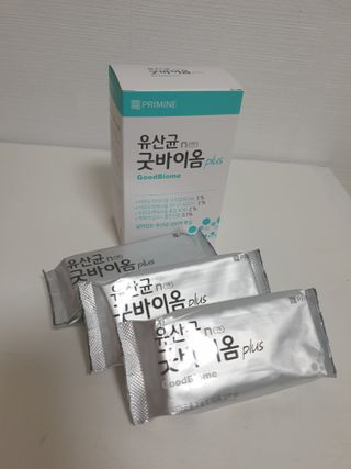 프리마인 유산균 국가지정연구소 선정, 살아있는 생유산균 200억 마리의 힘. 유산균n굿바이옴플러스 — 5점을 준 리뷰어가 2021년 9월 올린 사용 사진