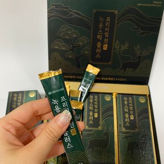 서울약사신협_프리미엄 진 녹용스틱 플러스10g x 30포 — 5점을 준 리뷰어가 2021년 7월 올린 사용 사진
