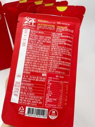 클린24시간 레드박스 1BOX(5포) + 전용보틀(500ml) — 5점을 준 리뷰어가 2024년 1월 올린 사용 사진