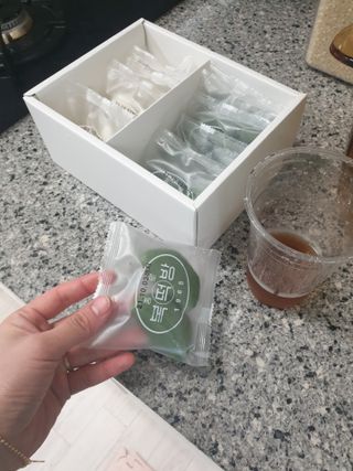 종로복떡방 레트로 3총사 바람떡 세트 — 5점을 준 리뷰어가 2021년 4월 올린 사용 사진