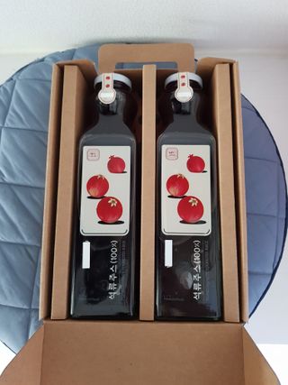 [바이윙클] 페르시아 유기농 석류 착즙주스 750ml 2병 + 선물박스 세트 — 5점을 준 리뷰어가 2022년 3월 올린 사용 사진