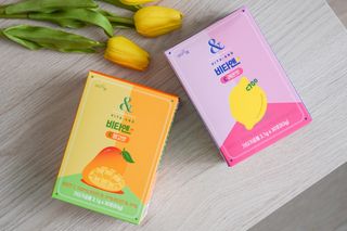 비타앤C 레몬맛, 망고맛 — 5점을 준 리뷰어가 2021년 7월 올린 사용 사진