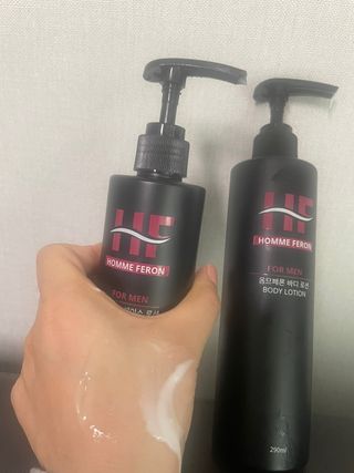 웰피아생활건강 웰피아 올인원 남성화장품 옴므페론 — 4점을 준 리뷰어가 2023년 1월 올린 사용 사진