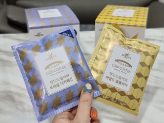 (주)쟈뎅 쟈뎅 클래스 핸드 드립 커피 10P 2종_디카페인 1종+랜덤 플레이버 1종 — 5점을 준 리뷰어가 2021년 4월 올린 사용 사진