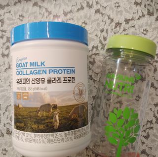 메이준뉴트리 유러피언 산양유 콜라겐 프로틴 — 5점을 준 리뷰어가 2021년 6월 올린 사용 사진