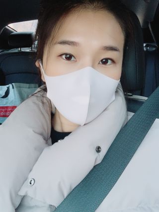 [에이블밤부] 리퓨어 쿠퍼 마스크 10color — 5점을 준 리뷰어가 2021년 2월 올린 사용 사진