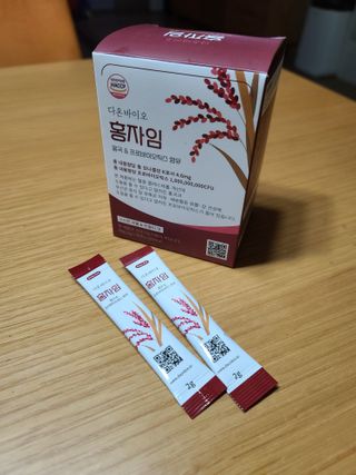 하루 1포로 콜레스테롤, 유산균, 고역가 소화효소까지 한번에 섭취! 다온바이오 홍자임 1개월분(30포) — 5점을 준 리뷰어가 2022년 12월 올린 사용 사진