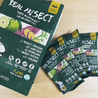 [푸디웜] 라포그  리얼인섹트 웨이트밸런스 저알러지 강아지 사료  1.2KG — 5점을 준 리뷰어가 2021년 7월 올린 사용 사진