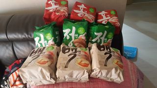 [풀무원] 자연은맛있다 정면, 백면, 홍면  세트 — 5점을 준 리뷰어가 2021년 4월 올린 사용 사진