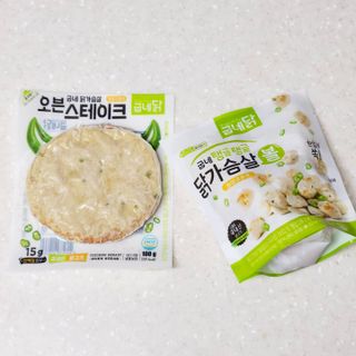굽네몰 [굽네] 탱글탱글 닭가슴살볼 3종, 닭가슴살 오븐 스테이크 3종 — 5점을 준 리뷰어가 2021년 5월 올린 사용 사진