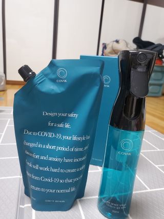 코박 스프레이 살균수  500ml 세트 — 5점을 준 리뷰어가 2022년 6월 올린 사용 사진