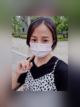 에어에이드 컬러 덴탈 마스크 — 5점을 준 리뷰어가 2021년 8월 올린 사용 사진