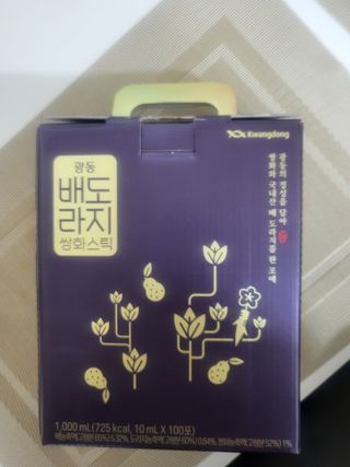 광동생활건강 나우 [광동] 배도라지 쌍화스틱 10mL x 100포 — 4점을 준 리뷰어가 2023년 2월 올린 사용 사진