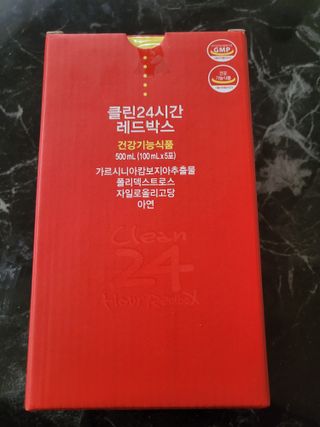 클린24시간 레드박스 1BOX(5포) + 전용보틀(500ml) — 5점을 준 리뷰어가 2024년 1월 올린 사용 사진