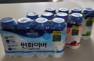LIVE 매일바이오 썬화이버 드링킹 요거트 — 5점을 준 리뷰어가 2022년 8월 올린 사용 사진