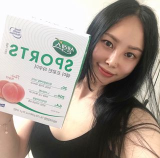 셀렉스스포츠 [복숭아맛] 셀렉스 스포츠 웨이 프로틴 파우더 스틱형 — 5점을 준 리뷰어가 2021년 5월 올린 사용 사진