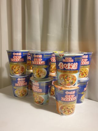 NISSIN 닛신 컵누들  4종 - 씨푸드오리지날, 씨푸드 스파이시, 씨푸드 커리, 씨푸드 XO소스 — 5점을 준 리뷰어가 2023년 1월 올린 사용 사진