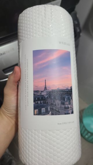 부직포나라 중금속유해물질ZERO 뜯어쓰는 주방 일회용수세미 60매 2매 — 5점을 준 리뷰어가 2022년 11월 올린 사용 사진