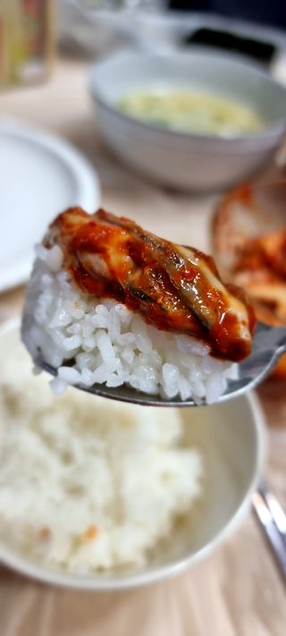 셰프애찬 별미김치 굴겉절이 1kg — 5점을 준 리뷰어가 2022년 12월 올린 사용 사진