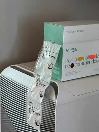 [닥터잇츠] 개인맞춤형 건강기능식품_2종 중 택 1 — 5점을 준 리뷰어가 2024년 1월 올린 사용 사진