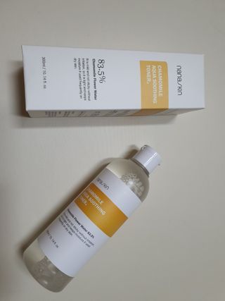 나나스킨 캐모마일아쿠아수딩토너 — 5점을 준 리뷰어가 2021년 5월 올린 사용 사진