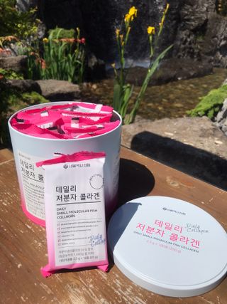 서울약사신협_데일리저분자콜라겐_2.5g x 100포 — 5점을 준 리뷰어가 2021년 5월 올린 사용 사진