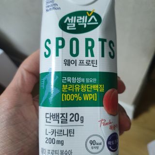 셀렉스스포츠 셀렉스 스포츠 웨이 프로틴 복숭아_ 330ml x 12팩 — 5점을 준 리뷰어가 2021년 3월 올린 사용 사진