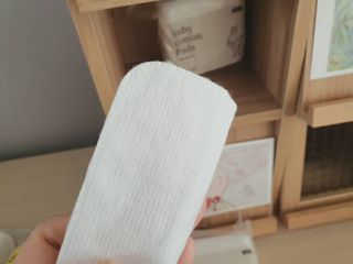 디어엘로디 프리미엄 유기농 유아 솜티슈 40매 3Pack +60매 1Pack 혼합형 — 5점을 준 리뷰어가 2021년 4월 올린 사용 사진
