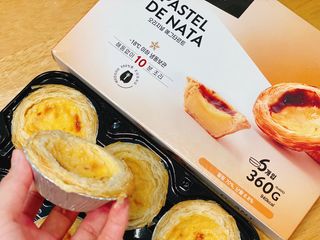 디앙뜨 포르투갈 에그타르트 오리지널 맛+패션후르츠 맛 중 택1 — 4점을 준 리뷰어가 2021년 7월 올린 사용 사진
