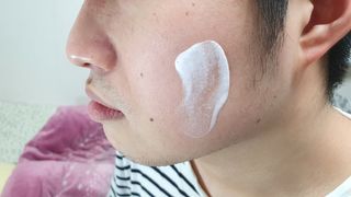 [정우성의 올인원] 무슈제이 투 페이스 톤 업 올인원 / 남자화장품 브랜드 — 4점을 준 리뷰어가 2021년 3월 올린 사용 사진