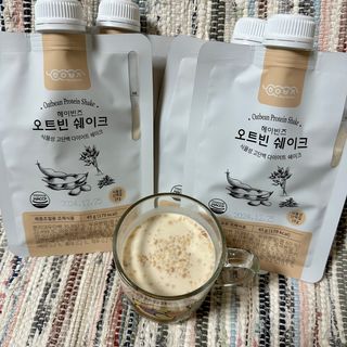 헤이빈즈 식사대용 식물성단백질 다이어트쉐이크 파우치 5일분 — 5점을 준 리뷰어가 2023년 3월 올린 사용 사진