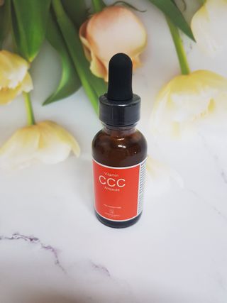 더마 사이언스 비타민 CCC 앰플 기미 브라이트닝 세럼 30ml — 4점을 준 리뷰어가 2021년 8월 올린 사용 사진